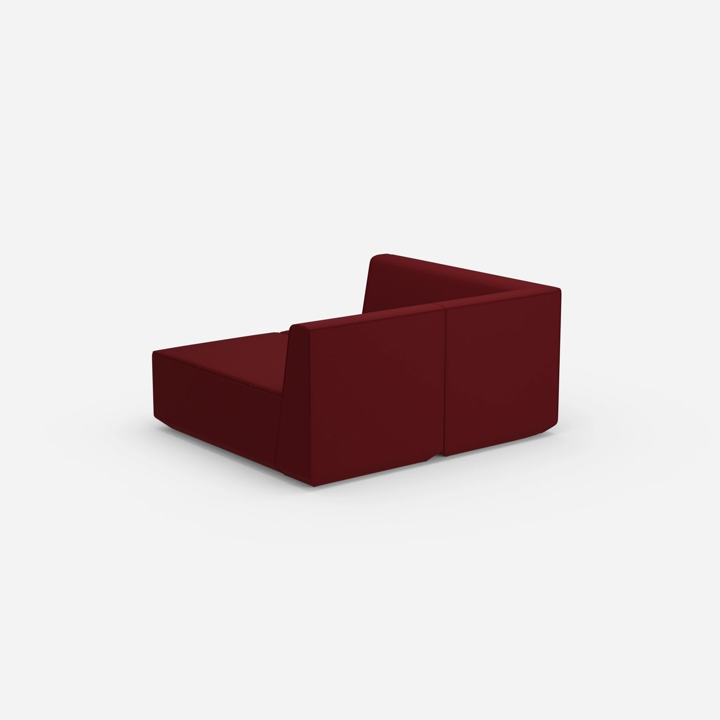 2 Sitzer Sofa mit Ecke von hinten