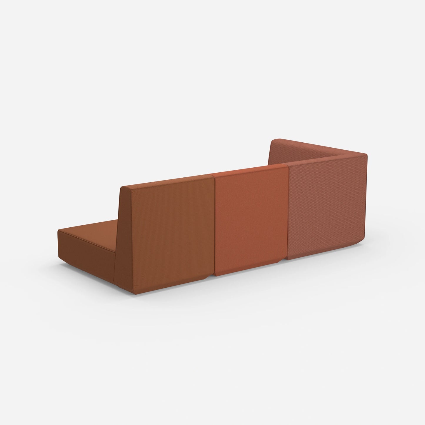 3 seater sofa with reclining function with high backrest from behind