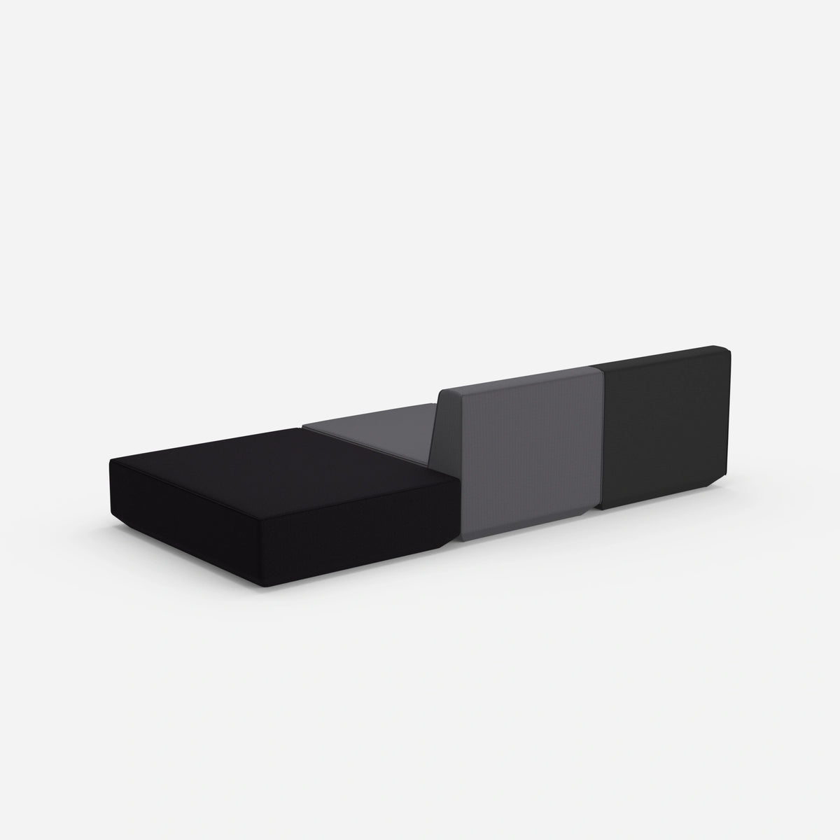 3er Sofa zum Schlafen 260 cm breit von hinten