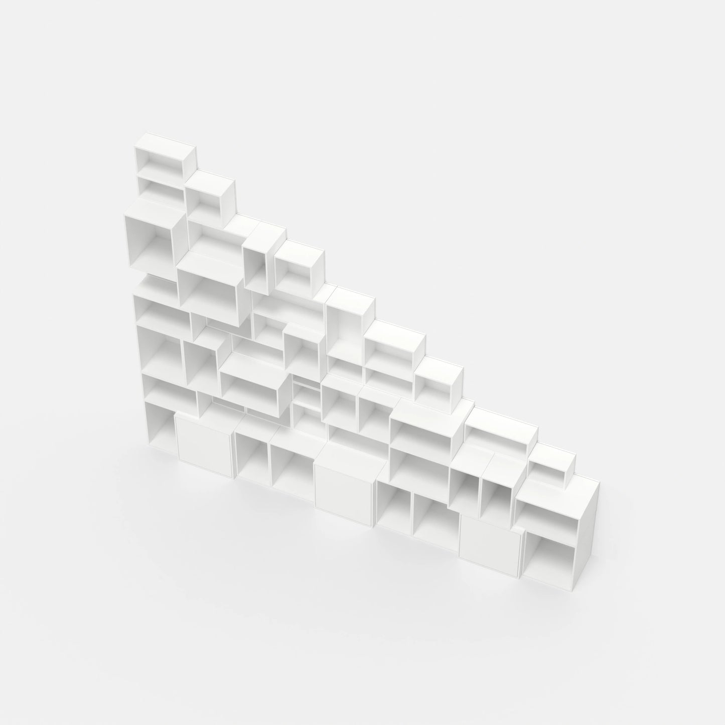 Sloping roof shelf RK009 from above