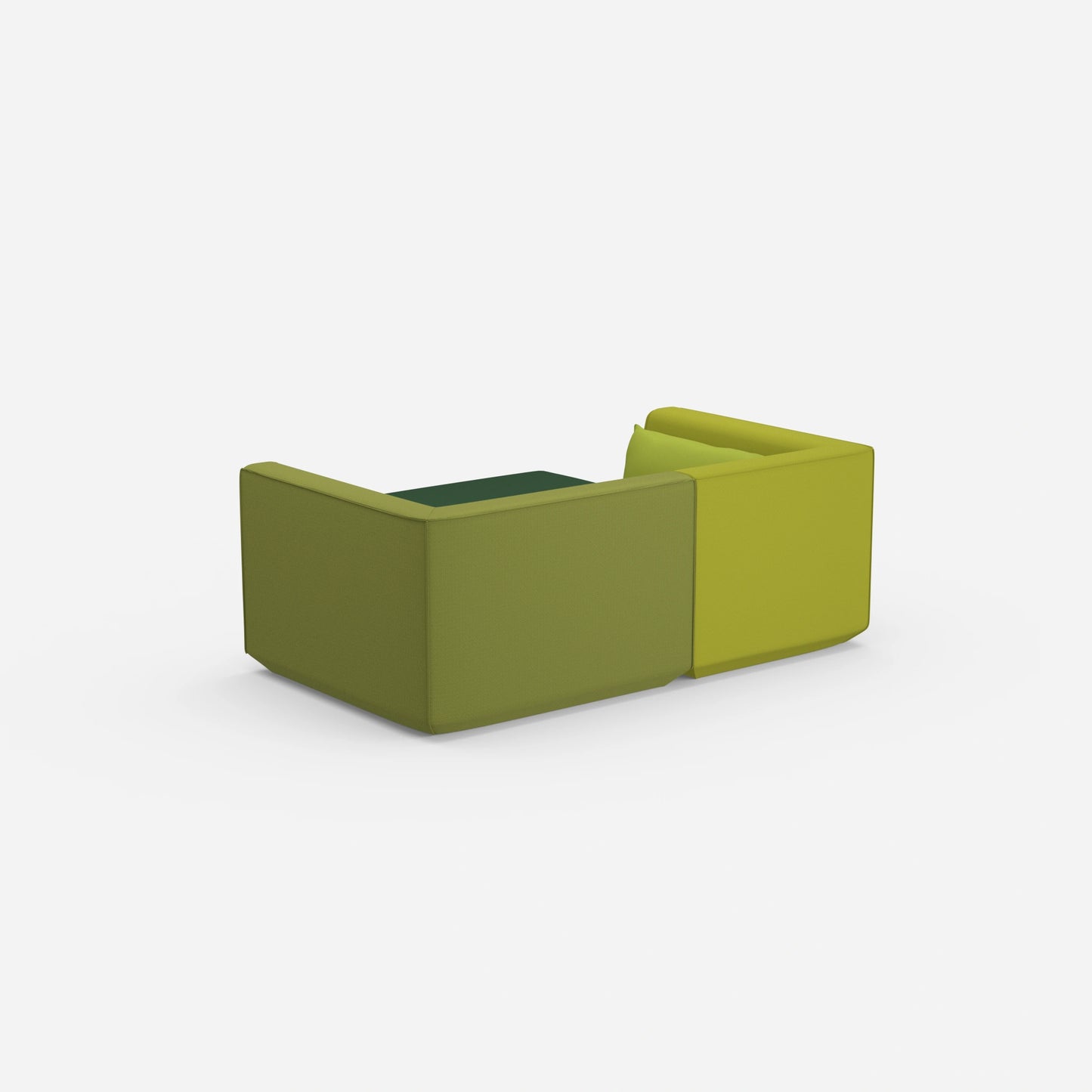 Ecksofa tief von hinten