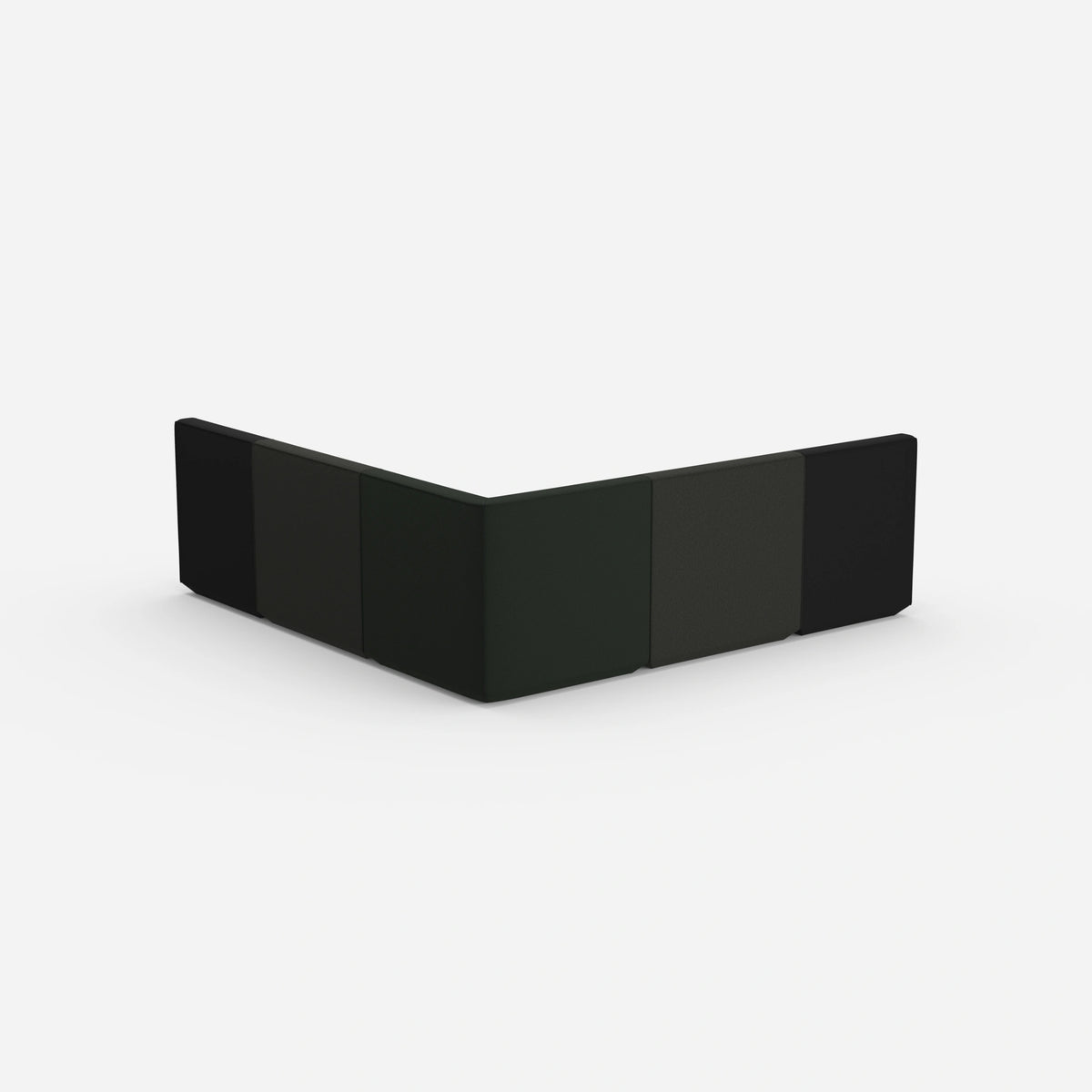 Gleichschenkeliges Sofa von hinten