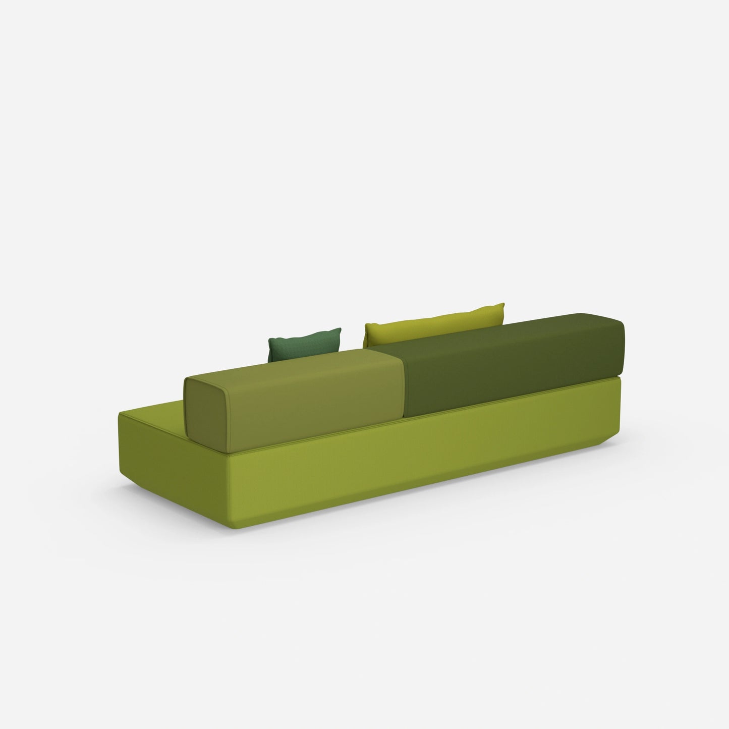 Kleine Schlafcouch von hinten