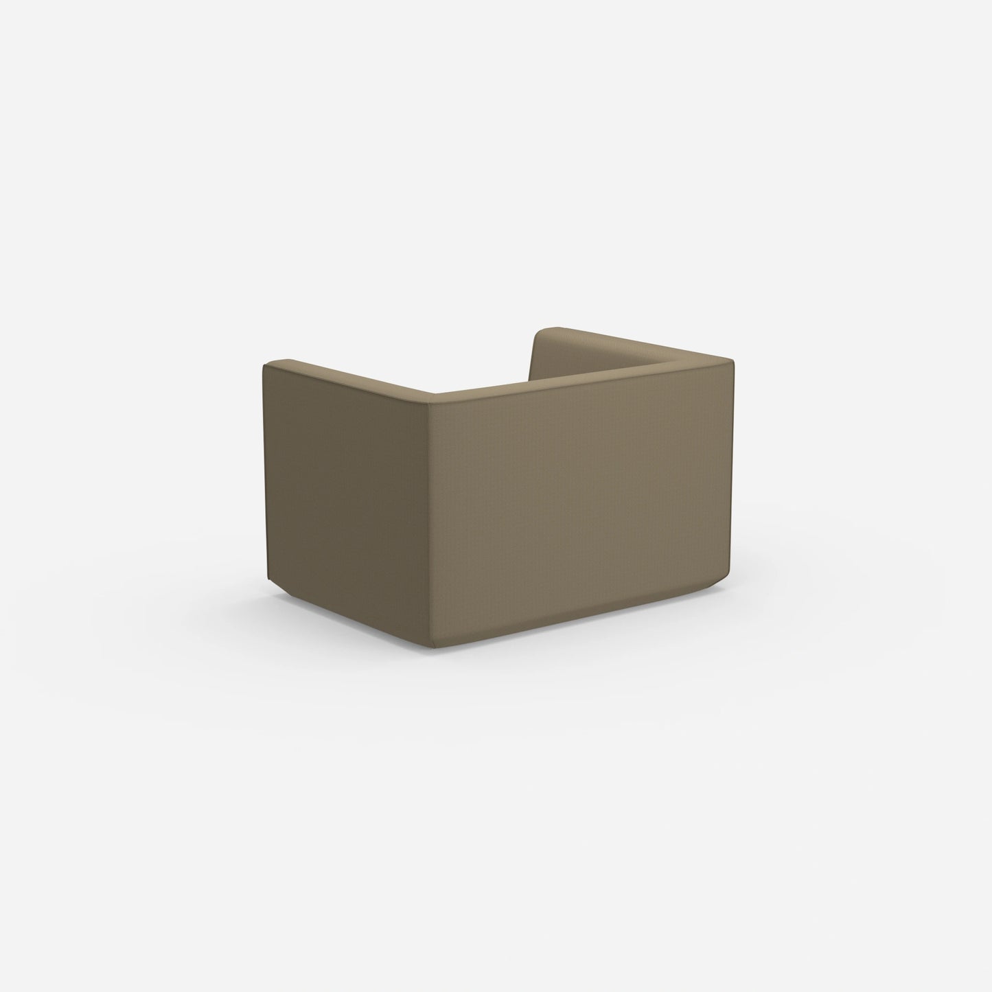 Modernes Zweisitzer Modulsofa von hinten
