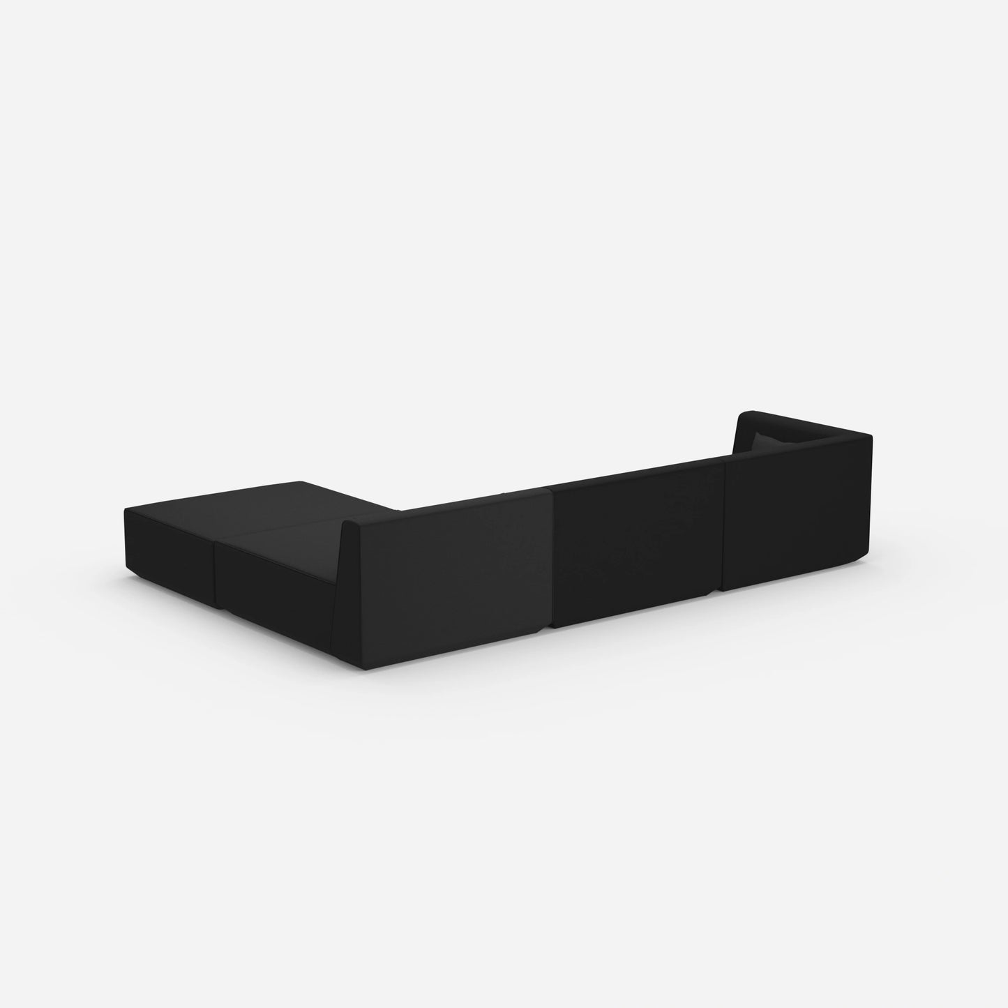 Modulares Ecksofa groß zum Schlafen von hinten