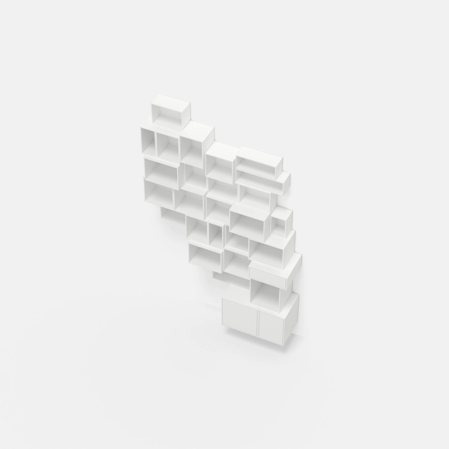 Modular shelving RK251 from above