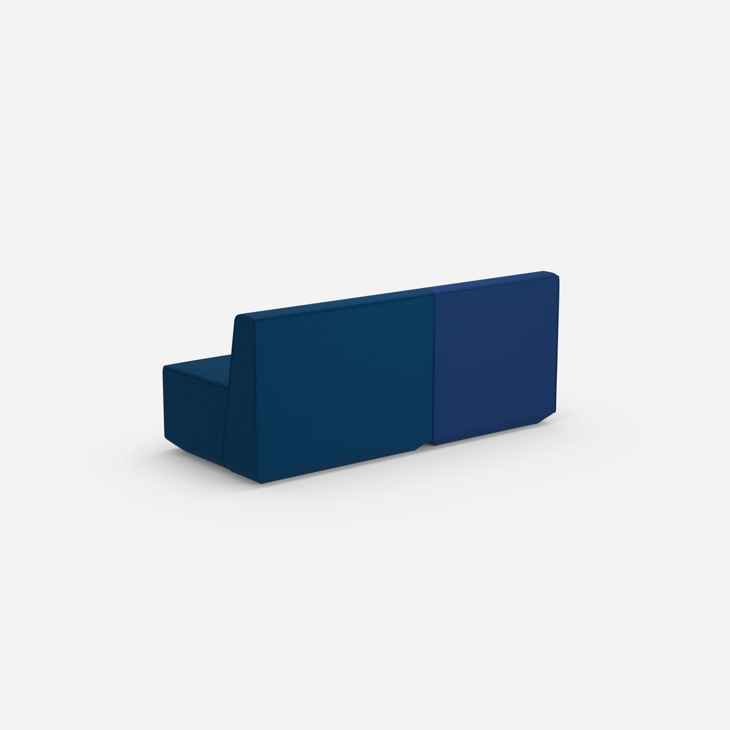 Modulares Sofa ohne Armlehne von hinten