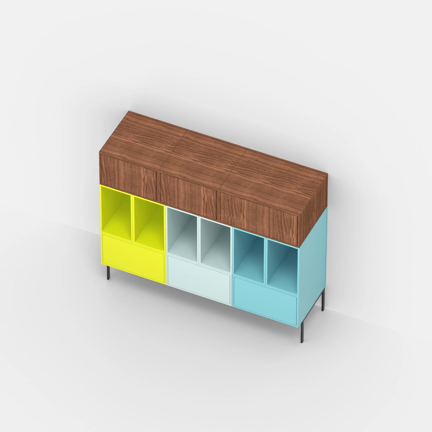Record shelf RK1183 from above