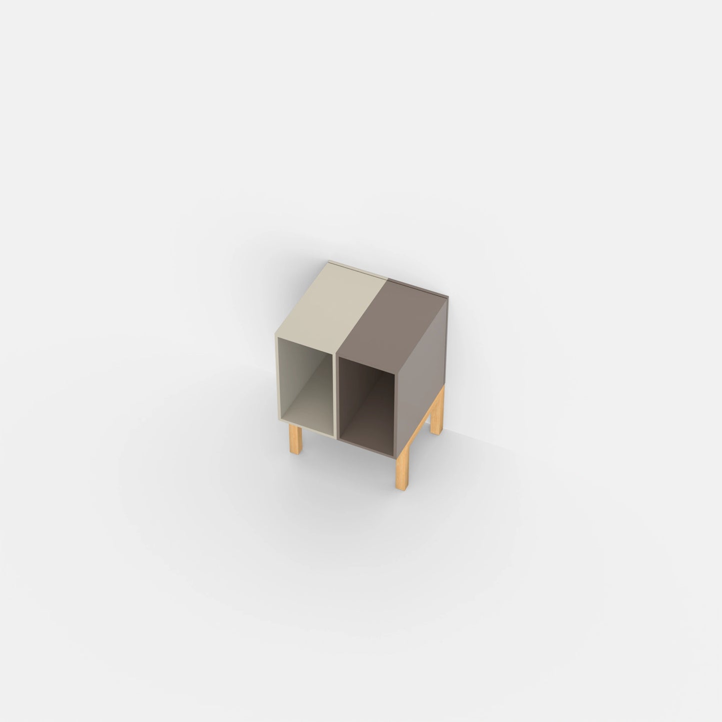 Record shelf SB021 from above