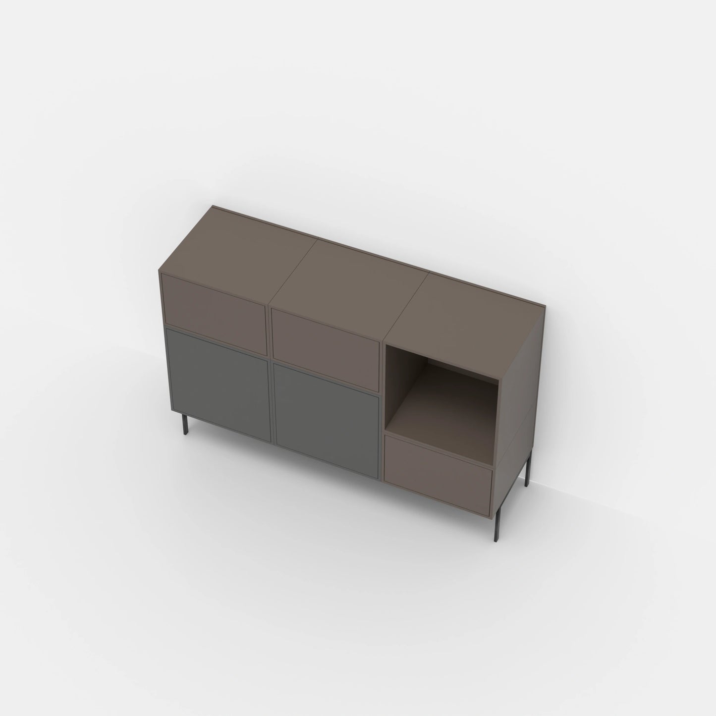 Rayonnage à tiroirs RK1125 par le haut