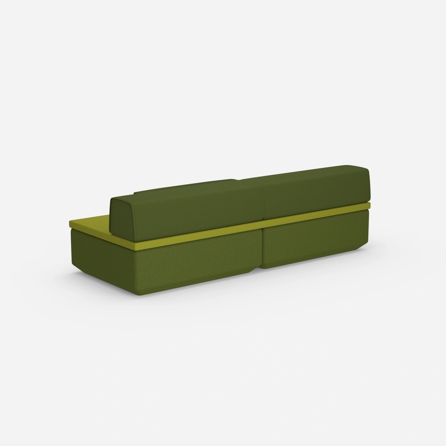 Sofa mit Schlaffunktion klein von hinten
