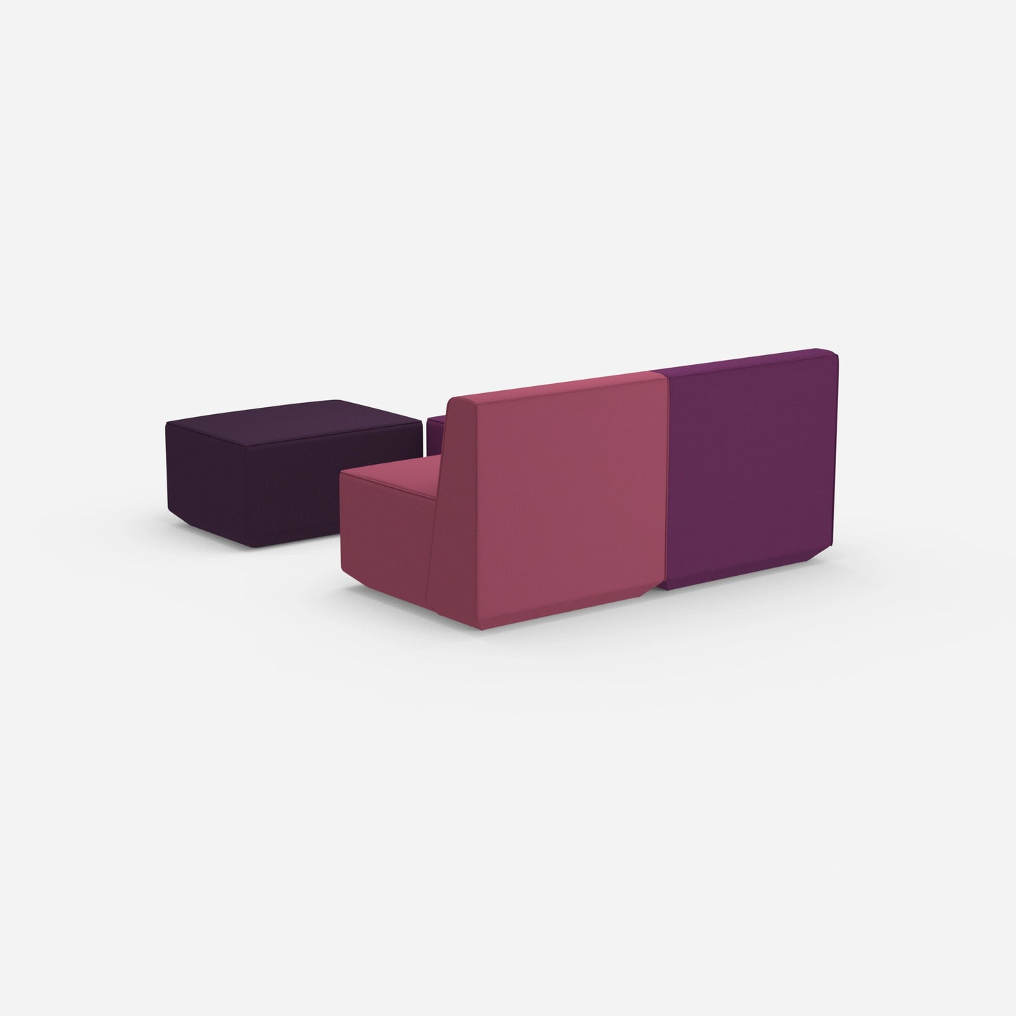 Zweisitzer modulares Sofa mit Funktion von hinten