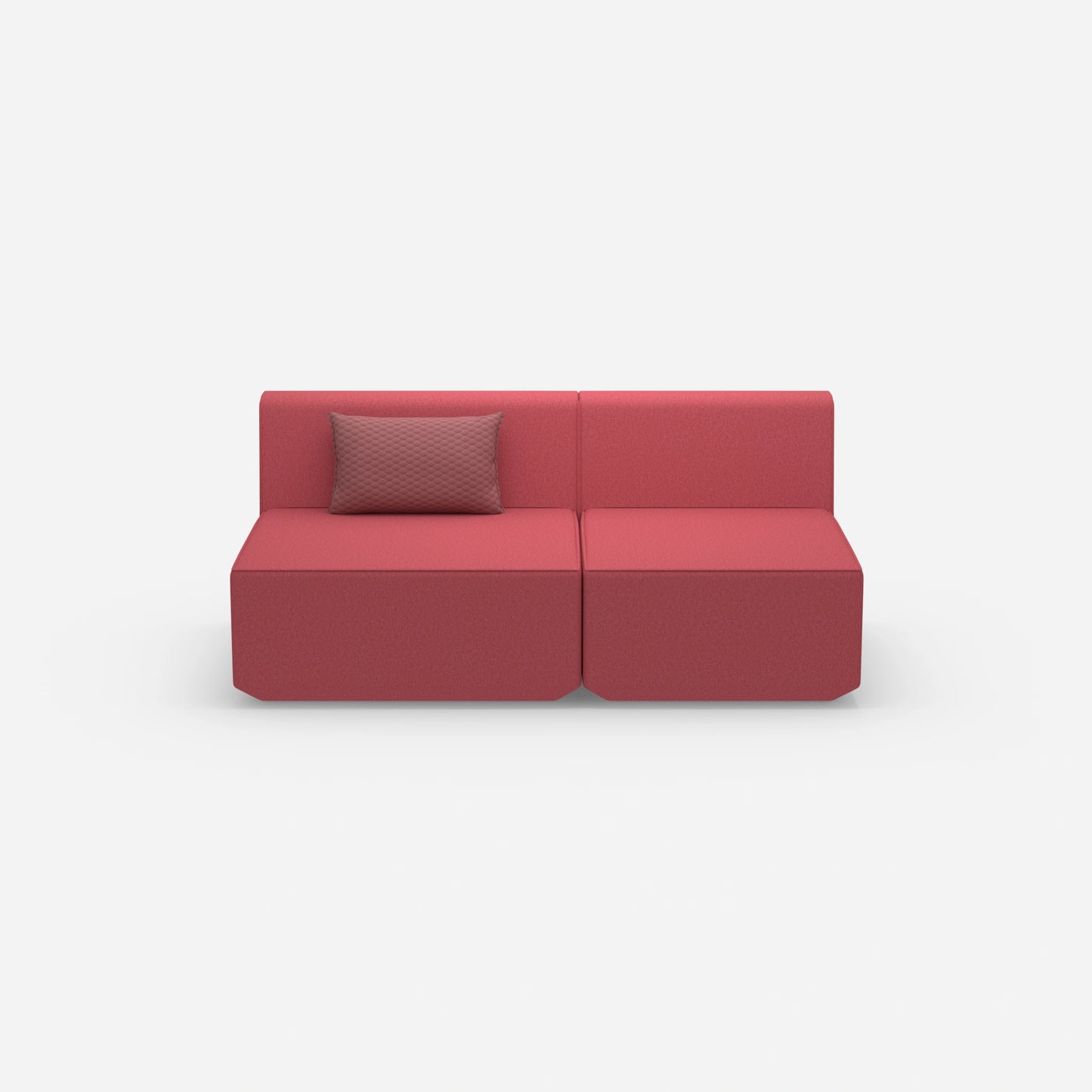 2 Sitzer rosa von vorne