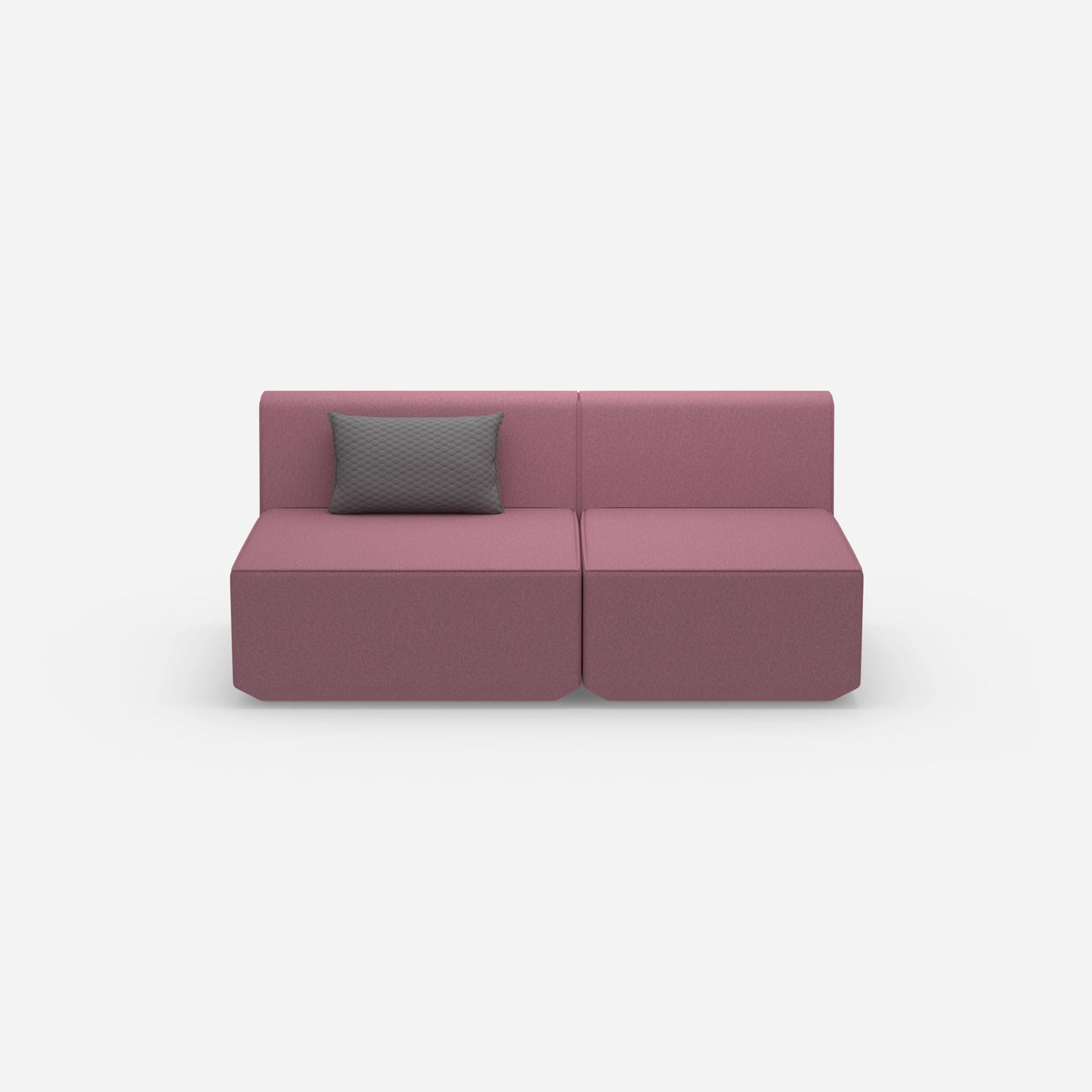2 Sitzer rosa von vorne
