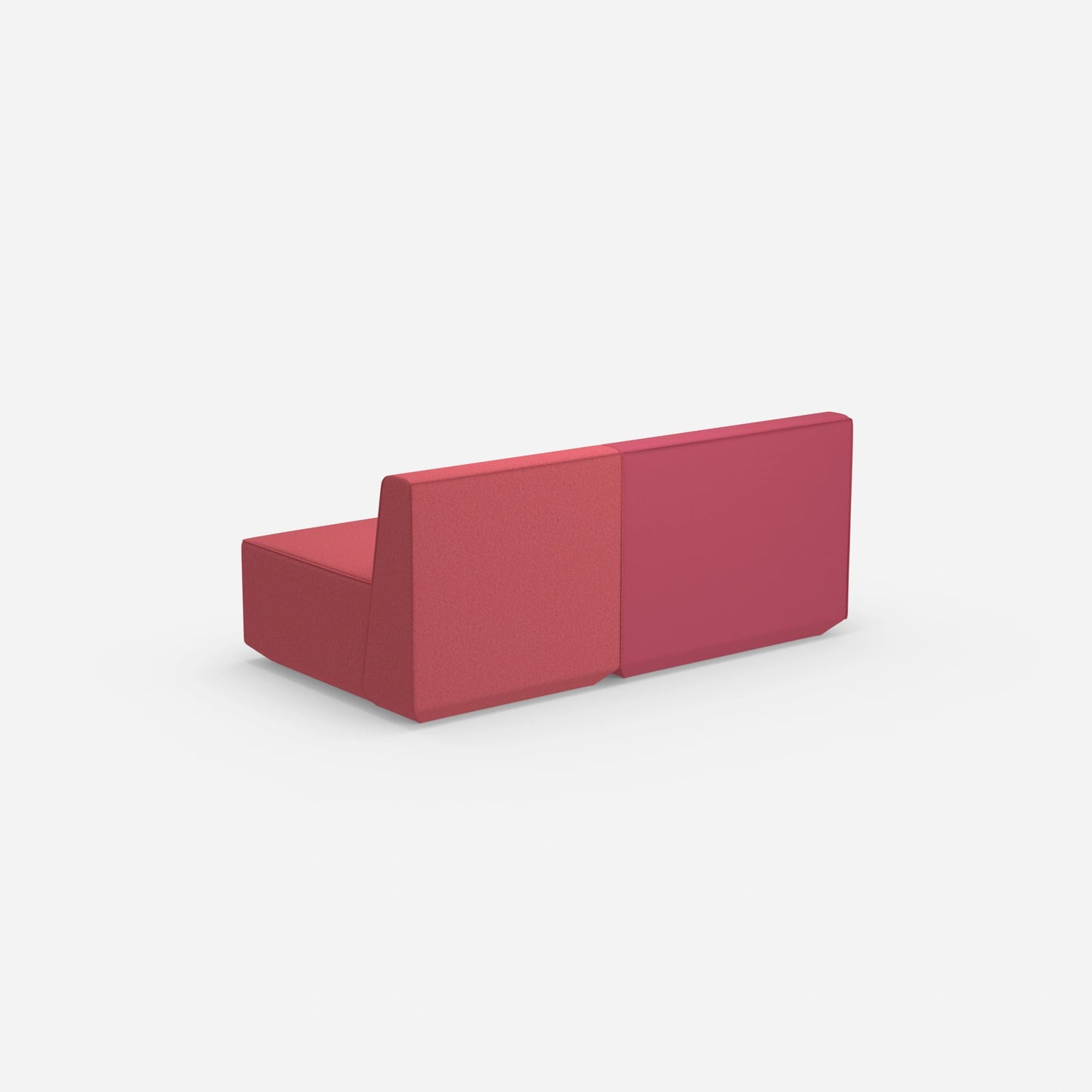 2 Sitzer rosa von hinten