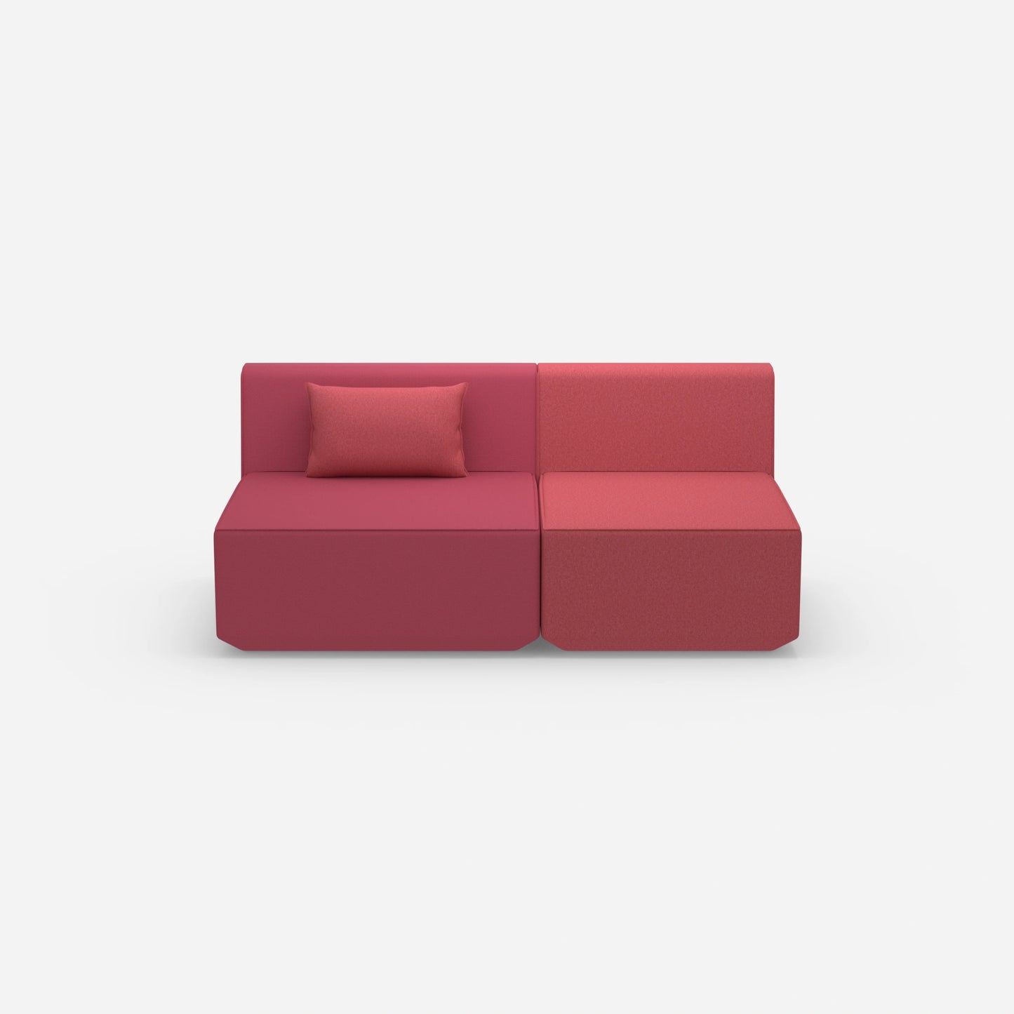 2 Sitzer rosa von vorne