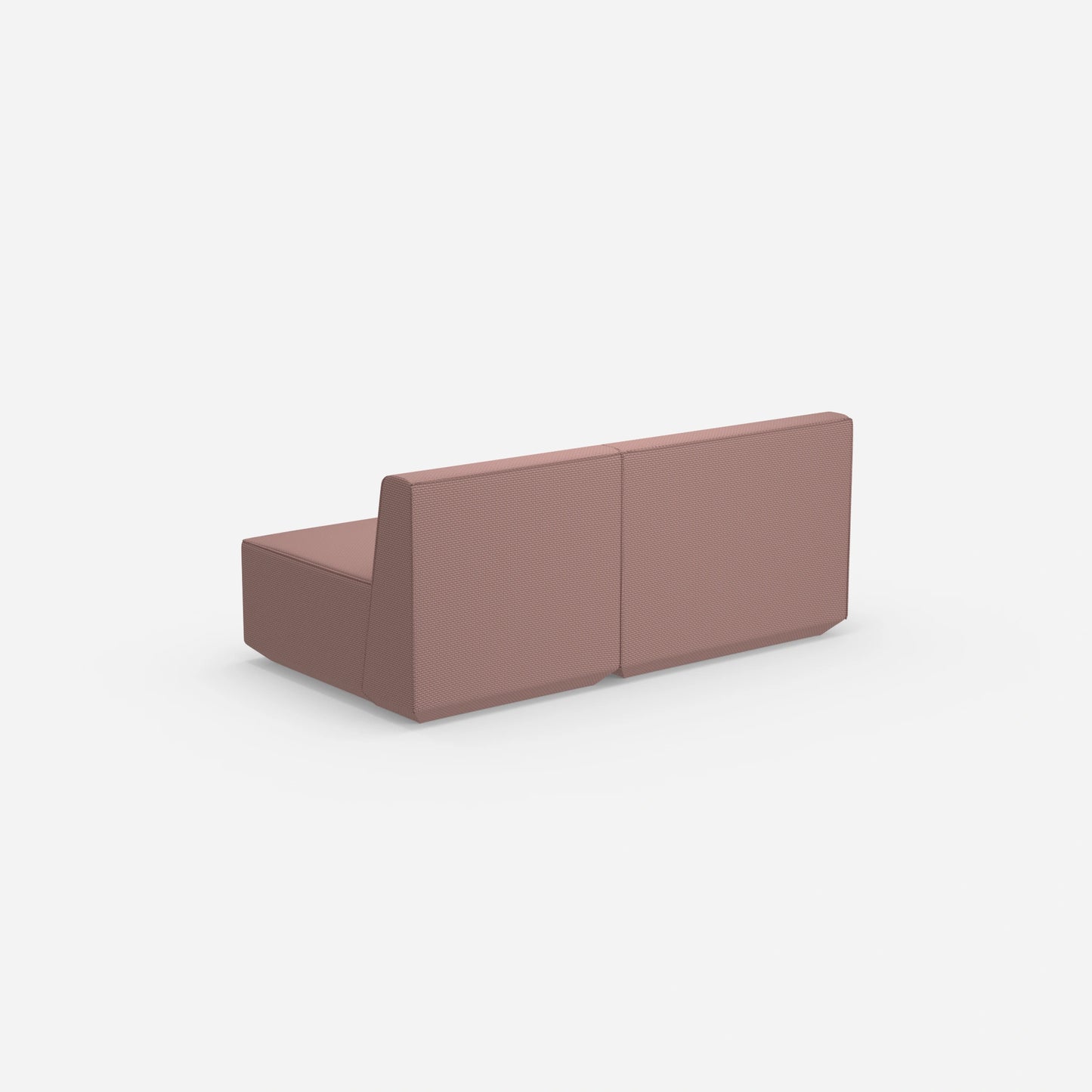 2 Sitzer rosa von hinten