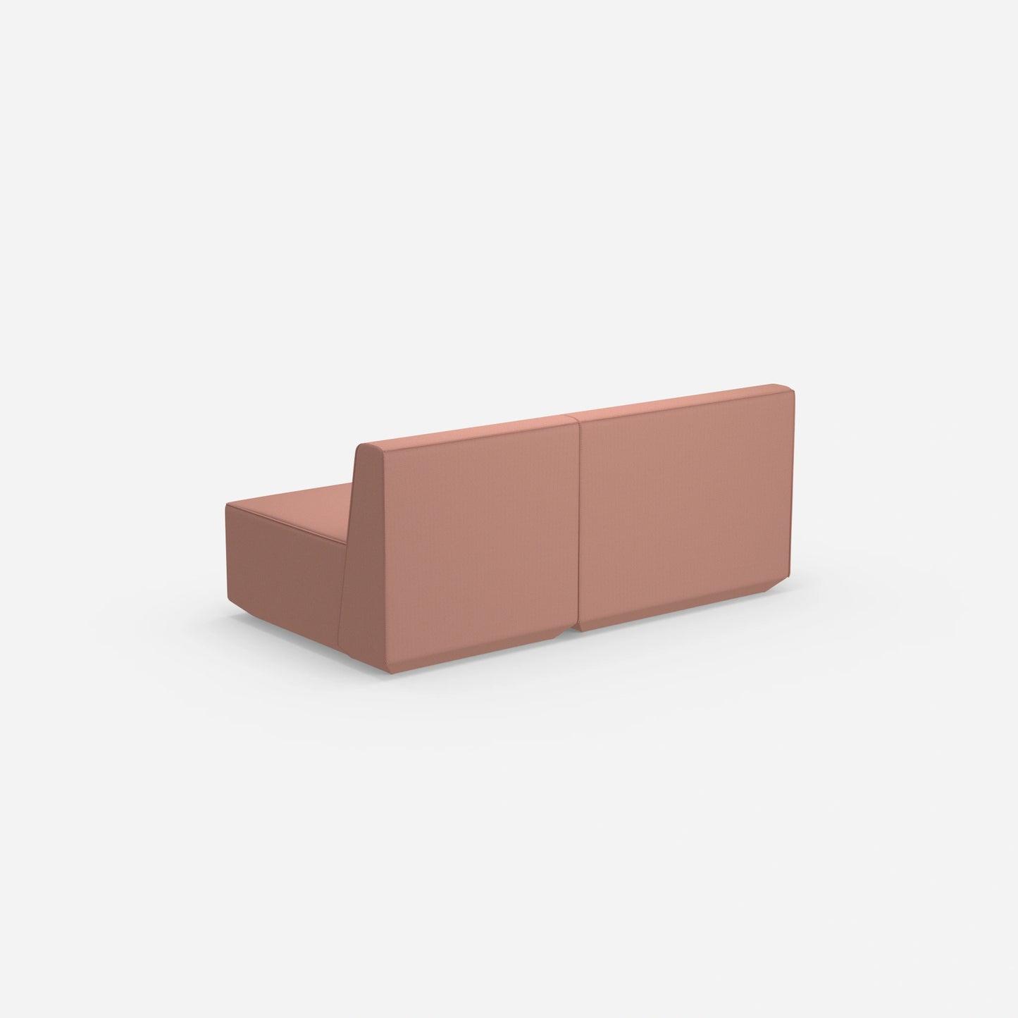 2 Sitzer rosa von hinten