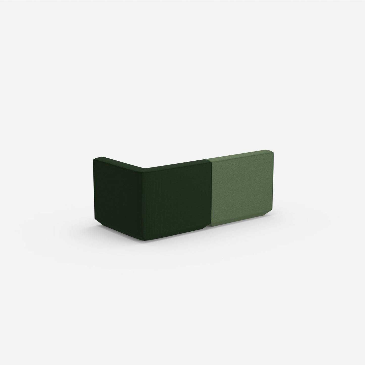 2 Sitzer Sofa grün von hinten