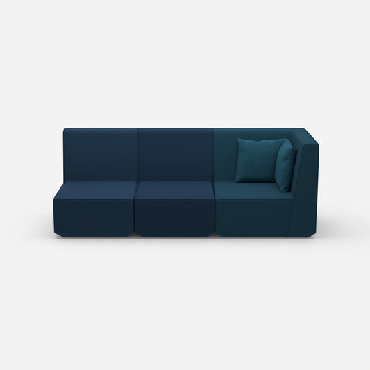 3 Sitzer Sofa hohe Rückenlehne von vorne