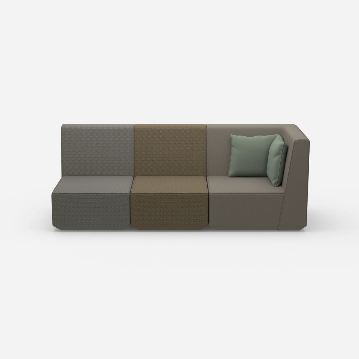 3 Sitzer Sofa hohe Rückenlehne von vorne