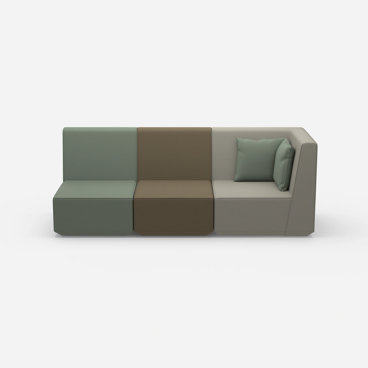 3 Sitzer Sofa hohe Rückenlehne von vorne