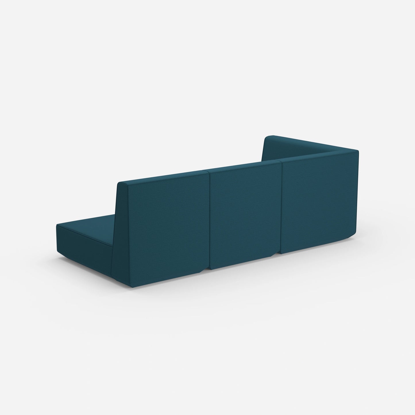 3 seater sofa with reclining function with high backrest from behind