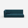 3 seater sofa with reclining function with high backrest from the front
