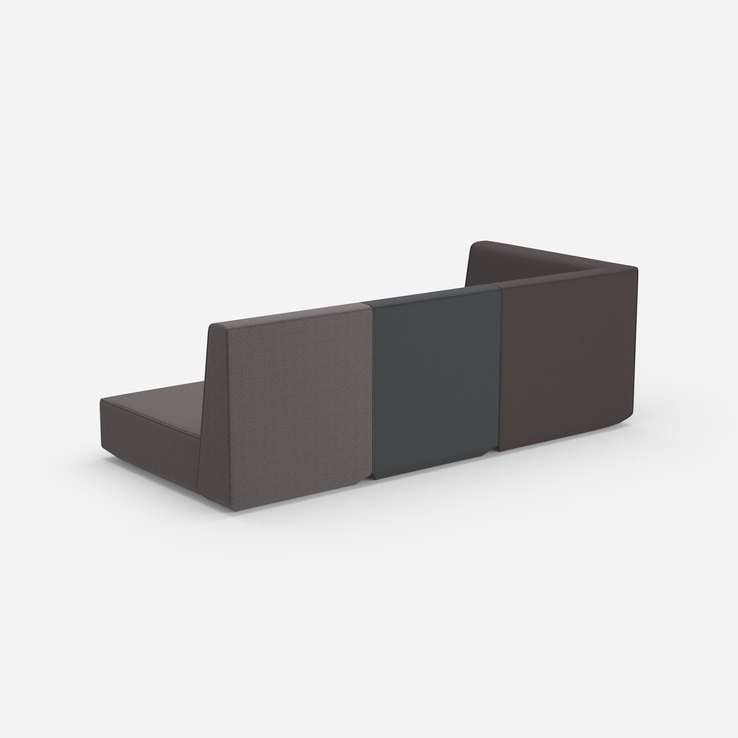 3 seater sofa with reclining function with high backrest from behind