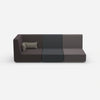 3 seater sofa with reclining function with high backrest from the front