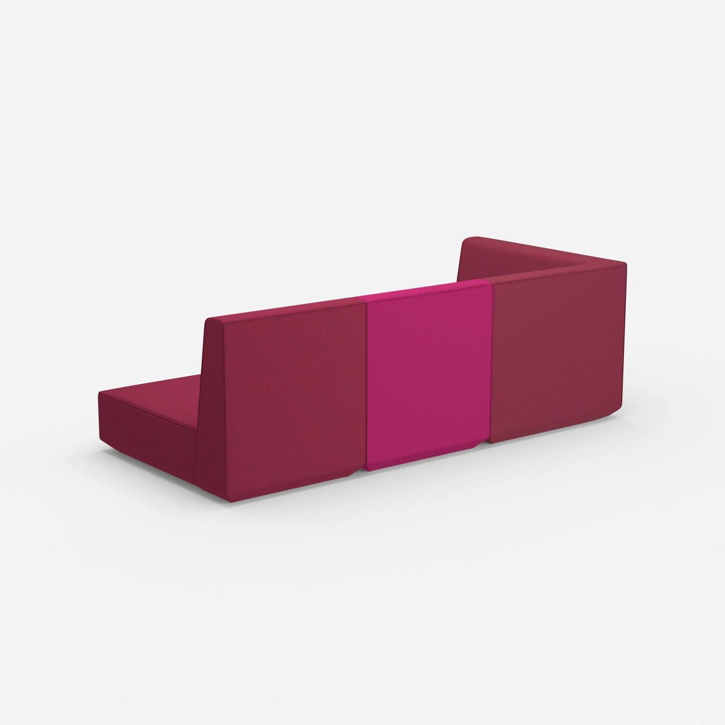 3 seater sofa with reclining function with high backrest from behind