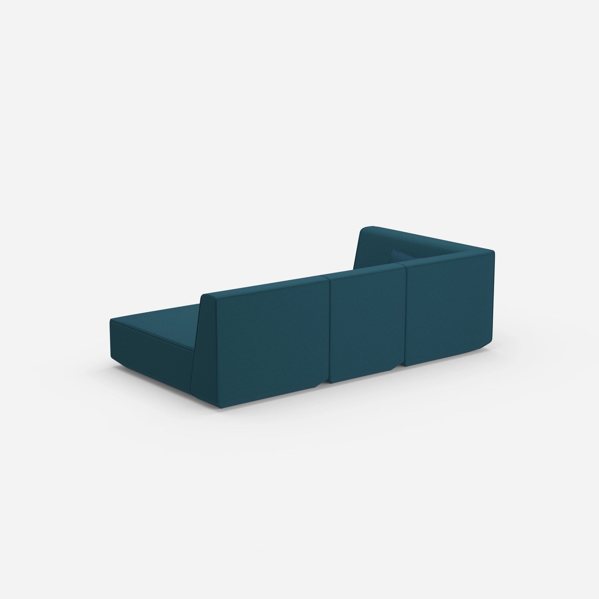 3 Sitzer Sofa modular mit Liegefunktion von hinten