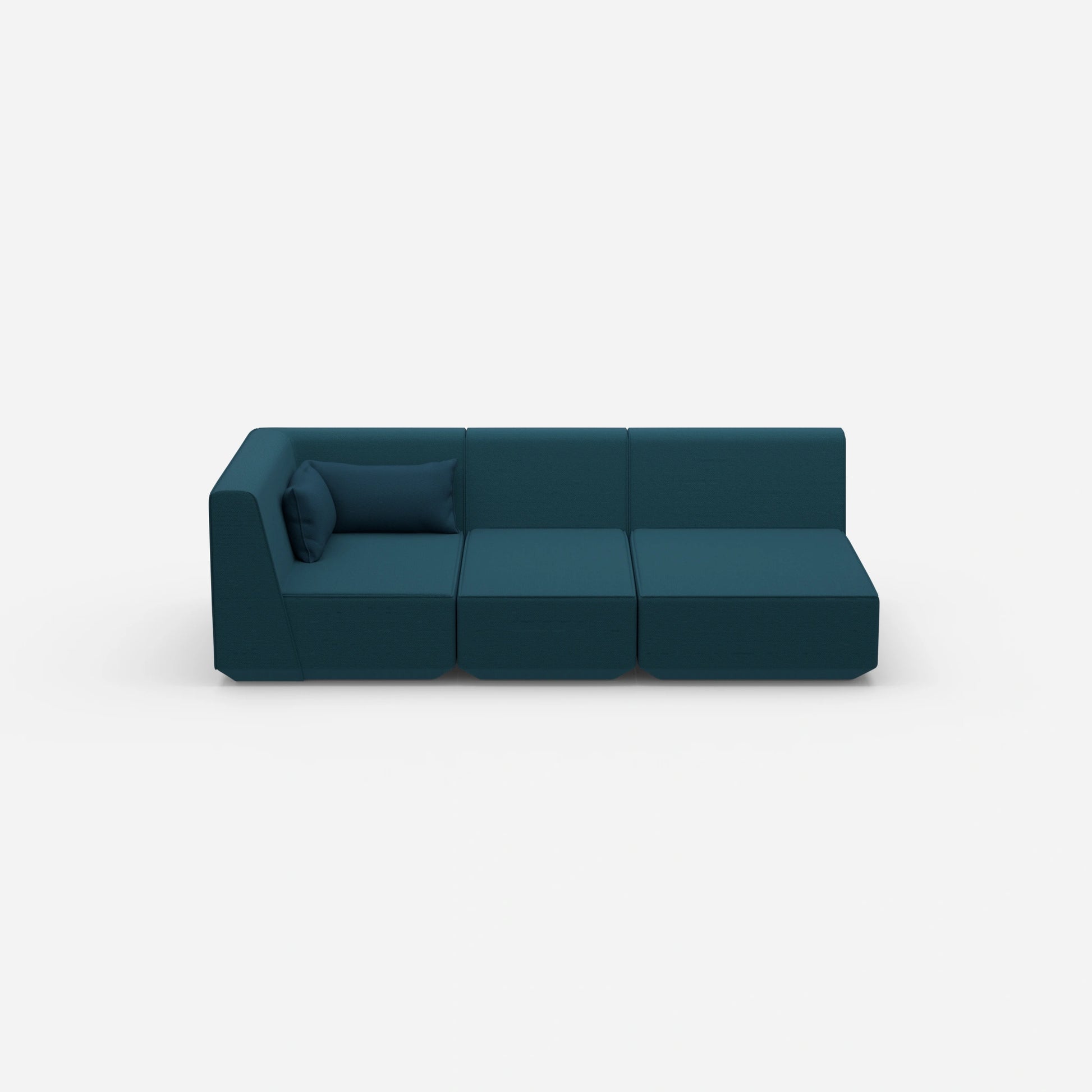3 Sitzer Sofa modular mit Liegefunktion von vorne