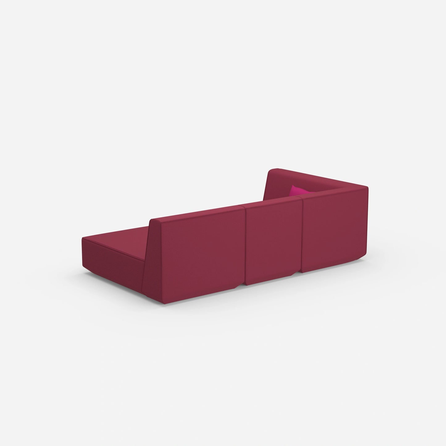 3 Sitzer Sofa modular mit Liegefunktion von hinten