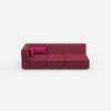 3 Sitzer Sofa modular mit Liegefunktion von vorne