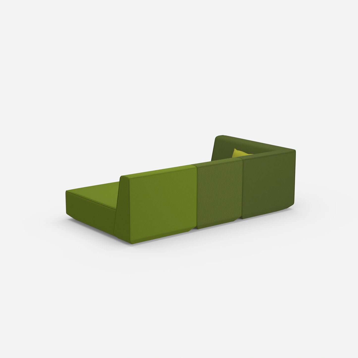3 Sitzer Sofa modular mit Liegefunktion von hinten