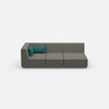 3 Sitzer Sofa modular mit Liegefunktion von vorne