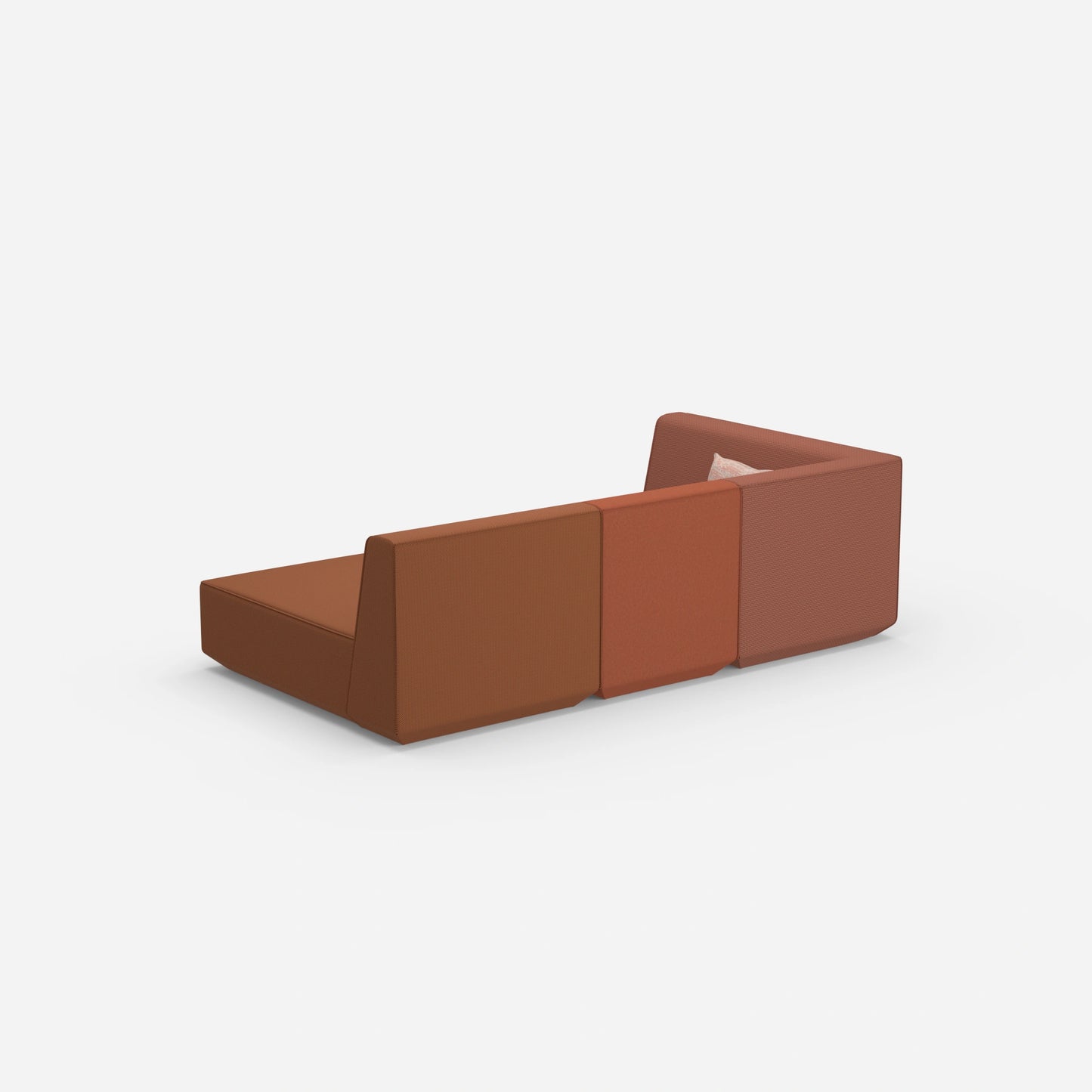 3 Sitzer Sofa modular mit Liegefunktion von hinten