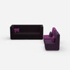 3 seater and 2 armchairs from the front