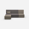 3er Couch grau von vorne