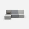3er Couch grau von vorne