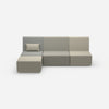 3er Couch grau von vorne