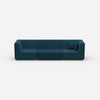 3-seater sofa blue from the front