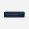 3-seater sofa blue from the front