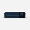3-seater sofa blue from the front