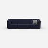 3-seater sofa blue from the front