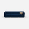 3-seater sofa blue from the front