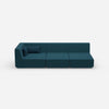 3er Sofa mit Liegefunktion 260 cm breit von vorne