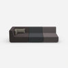 3er Sofa mit Liegefunktion 260 cm breit von vorne