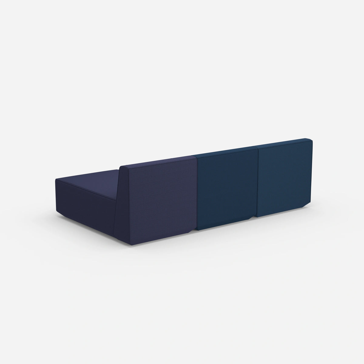 3er Sofa mit Recamiere von hinten